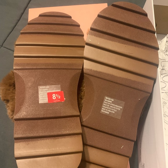 Wild pair Paiygef chocolate slippers NWT - Picture 6 of 8